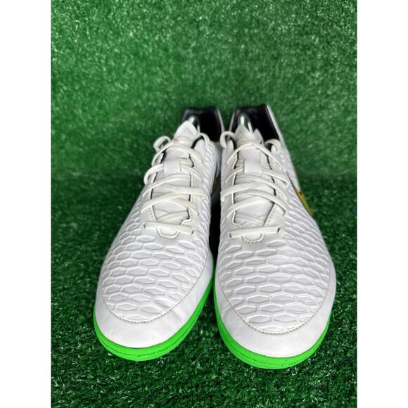 NIKE MEN’S MAGISTA ONDA IC TURF SOCCER SHOES WHITE/POISON GREEN/BLACK SZ 11 - Picture 2 of 8